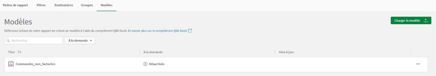 parametrage envoi qlik
